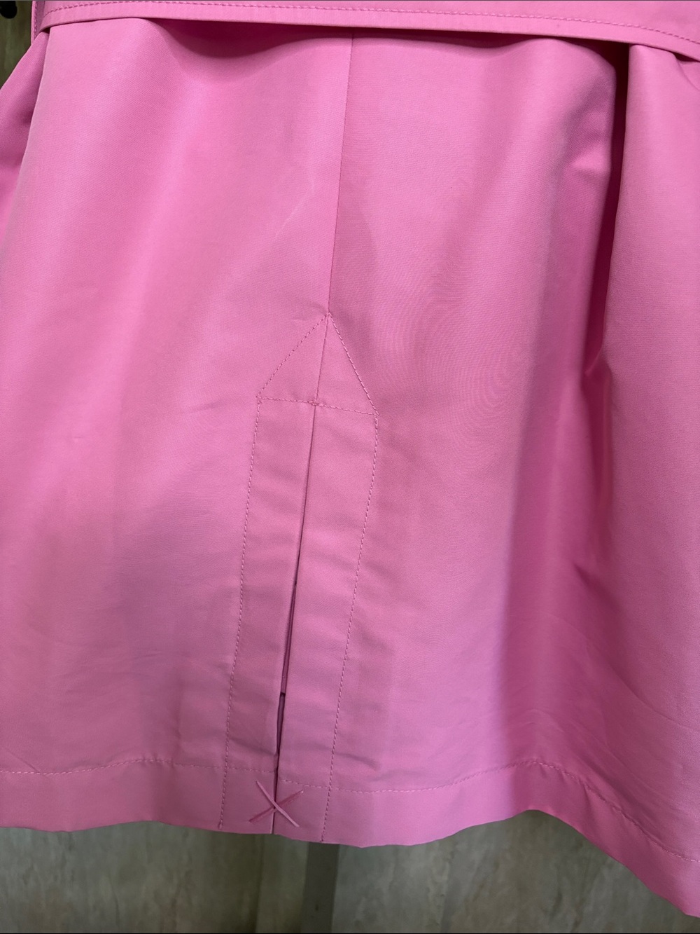 Ralph Lauren Pink Double-Breasted Trench Coat with Belt - Picture 2 of 6